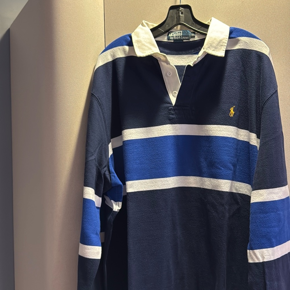 Men’s Polo by Ralph Lauren rugby shirt.  XL
